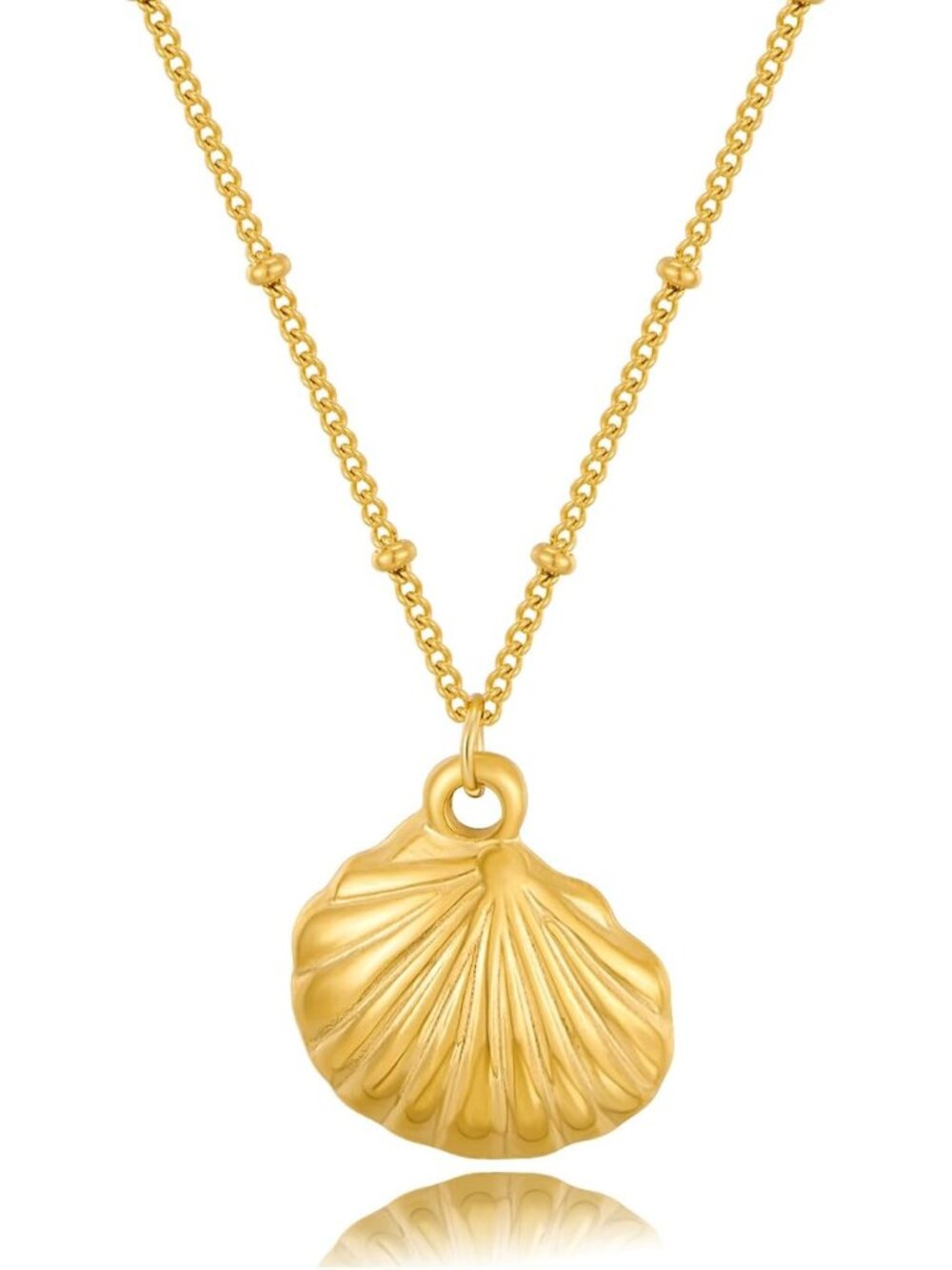 Women's Glod Shell Pendent Dainty Boho Statement Summer Jewelry Necklaces